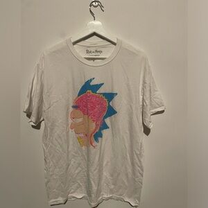 RICK‎ and Morty Tshirt, Large, Rick's Brain, Loot Crate, White, Short sleeve